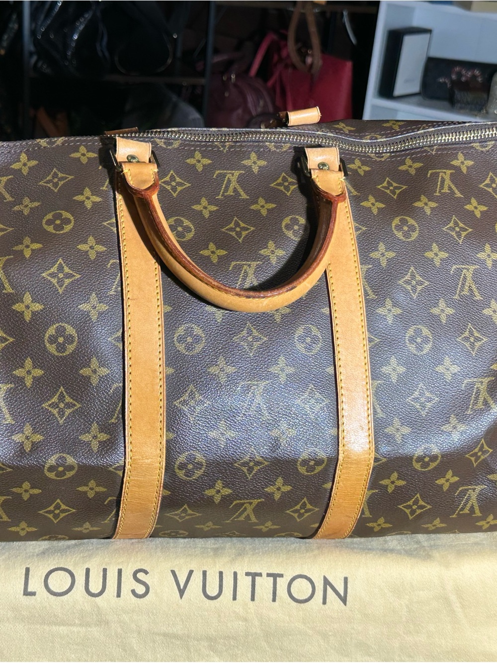 Louis Vuitton Monogram Keepall 55 Duffel